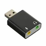LIMESHOT USB 2.0 to 3.5 mm Jack Audio Adapter Sound Card for Windows