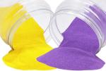 Bright bloom Yellow, Purple Marble Rangoli Colors Natural Organic Combo, 250 Gm Each (Pack Of 2)
