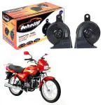 Oshotto 12V Car Horn- Trumpet Sound 2Pc Set(Low + High) For Hero Splendor Plus