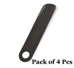 Sheppits Premium ABS Plastic 7 Inches Shoe Horn, Travel Friendly & Pocket Friendly, Shoe Wearing Stick (Grey, Pack of 4 Pcs)