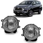 Kingsway Car Fog Lights/Lamps with Bezel and Wiring for Toyota Innova Crysta, Model Year : 2021 Onwards, Material: ABS / PVC, 21W, 12V DC, Color : Yellow, Set of 2 Piece (Left / Right)
