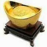 Astroghar Fengshui Gold Ingot For Prosperity 5.1 cm