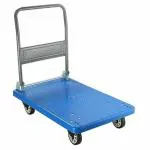 Bigapple Heavy Weight King Single Platform Trolley, Load Capacity-150 kg (Blue)
