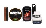 Sheppits Premium Shoe Shiner (Neutral), Shoe Polish (Brown), Shoe Horn (Black), Shoe Brush, & Shoe Cream (Natural) Combo | Shoe Care Kit
