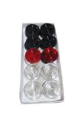 KRUM Premium High Class Plastic Carrom Combo 1 Set Carrom Coins & 1 Striker and 10gm Carrom Powder