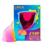 Lemme Be Z Cup - Reusable Menstrual Cup| Small Size, Ultra Soft and Rash Free, FDA Approved | 20ml (Small, Rainbow)