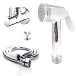 Thoisewelt Silver Brass Bidet Faucet Jet Spray
