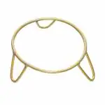 CRAFT PARK Heavy Iron Matka Stand/Pot Stand/Water Storage (6 x 14 cm) (Golden)