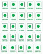 Blackdreams Self Adhesive Food Veg And Non-Veg Mark Stickers - 20 X 15 Mm (Pack Of 500)