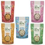 Sol Riche Olive Oil Roasted Makhana - Peri Peri, Himalayan Pink Salt, Mint, Sour Cream And Onion, Smoked Cheese, 60 gm Each (Pack Of 5)
