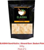 Elaisha Gond Katira | Almond Gum | Badam Pisin Seed Dried Gum, 300 G