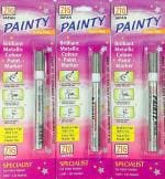 Zig (Japan Painty Metallic Permanent Marker (Silver, Pack of 3)