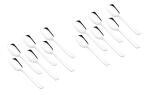 Shapes Silver Stainless Steel Ice-Cream Spoons (Pack Of 12) l Spoons l Dinnerware l Kitchenware l Crockery items l Spoons for dinner table l Dinner tableware l Stainless steel Spoons