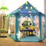 Goyal's Baby Kids Dream Castle Theme Play Tent House for Children Play Indoor Outdoor Games, Big Size 1-10 Years (Blue)