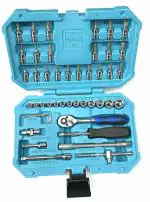 Taparia SA46 Steel Socket Set (Blue, 46-Pieces