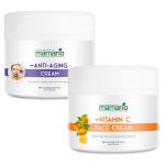 Mamario Vitamin C cream & Age Repair Anti-Aging Night Cream with Vitamin C 100g pack of 02