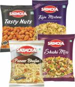 Satmola Namkeen Combo - Paneer Bhujiya, Kaju Mix, Sahi Mix And Testy Nut 4 x 187.5 g Pack of 4