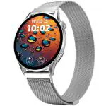 beatXP Evoke 1.43 inch Super Retina AMOLED Display Bluetooth Calling Smart Watch, 1000 Nits brightness, 60Hz Refresh Rate, 100+ Sports Modes (Silver)