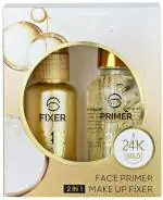MARS 2 in 1 24 K Gold Primer and Makeup Setting Spray Primer - 65 ml (Transparent)