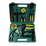 GEEO 12 in 1 Home Tool Kit Set, Electrical Repair Tool Storage Kit Set for Emergency Uses, Screwdriver, Hammer, Measuring Tape, Wrenches, Cutter and Pliers All Kit Set & Accessories
