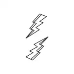 SIMPLY INKED Lightening Bolt Temporary Tattoo, Designer Tattoo for all (Lightning bolt tattoo) Pack of 2