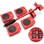 SELEMI Premium Heavy Furniture Shifting Tool, Heavy Furniture Lifter and Moving Tool Set, Easy to Movable Heavy Weight Sofa, Table, Bed, Refrigerators Adjustable Lifting Tools (Red, Pack of 1)