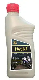 Muzitol Engine Oil 5W-30 for Bajaj Pulsar 135 LS 2018 Street Motorcycle Centistokes (1 Ltr)