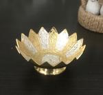 Master Piece Crafts Antique Brass Bowls for Decoration, Brass Decorative Bowl, Brass Decorative Plates, Brass floral Work Bowl, Wedding Return Gifts, Table Decor