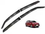 Flipin |glanza car black door visor side window deflector/ rain guard/ wind deflector/ flexible plastic/ non-breakable/ 1set of 4pcs.