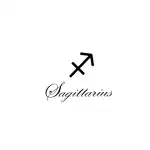 SIMPLY INKED Sagittarius Astrology Temporary Tattoo, Letter & Zodiac symbol Tattoo for all (Sagittarius Astrology Tattoo) Pack of 2