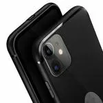 Clickfleek Apple iPhone 12 Soft Silicone with Anti Dust Plugs Ultra Thin Slim Back Cover Case for Apple iPhone 12 (Black)