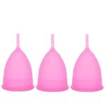 CRAWLER Cup Sensitive Medium Light to Heavy Menstruation Flow Period Cups 12 Hour Wear Feminine Care Soft Cup (Pack -3)
