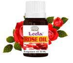 Leela Organic Natural Rose Essential Oil Hair and Skin Care Used on Skin 30 ml
