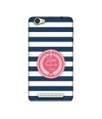 Casotec Love Anchor Print Design Printed Silicon Soft TPU Back Case Cover for Relince LYF Flame 1