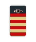 Casotec Multicolor Lines Design Printed Silicon Soft TPU Back Case Cover for Samsung Z2