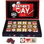 Expelite Father's day Chocolate gift for dad from Son -18 pieces -Unique fathers day gift for dad Bars (18 Units)