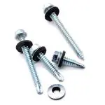 RELY (Pcs-50) 6.3x75 mm Hexagonal Head Self Drilling Screw With Metal Bonded EPDM Washer as per DIN 7504 K