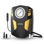 Catron Portable Premium Tyre Inflator Air Pump For Car & Others | 150PSi (ABS Plastic and Metal) - DC 12V Compressor Pump with Emergency LED Light