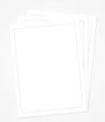 WAYTOBUY 60 Sheets Unruled Project or Assignment Paper with Thin Border (Number Of Papers: 60, WO2201, GSM: 70)