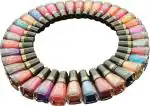 Temper Nail Paint Polish Combo Set of 36 in Wholesale Price Multicolor (Pack of 36) Violet,, Brown,, Nude,, Light Grey,, Pink,, Dark Wine,, Nude,, Orange,, Pink and Many More (Pack of 36)