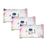 Sea bird Gentle Natural Glow Face Wipes Nourishing Skin Care Oil-Free Facial Wipes For Everyday Use |Elevate your mood with every scent Pack Of 3 Combo (3 Refreshing Tissue Multi Fragrance)
