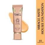 Glam21 Miracle Matte Mousse Foundation+SPF20|Weightless Soft Natural Finish Oil-free| Warm Nude, 35g