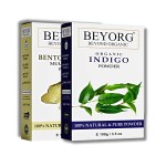 BEYORG Chemical Free Bentonite Clay and Indigo Powder for Anti Dandruff, Anti Hair Fall, Straightening and Smoothening - 200 g