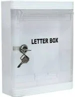 Aura Plast White Plastic Wall Mounted Mailbox
