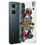 Fashionury Back Cover for Vivo Y18e Designer, Printed,Transparent,Flexible, Silicon -D3118