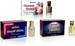 Almeem Royal Ruby, Sandali Gulab, Tahoora Rose, Musk Arabia, Citrus Floral Attar for Men and Women, 12 ml