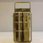Brass Tiffin Box 3 box