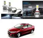 Feelitson White Car C6 H4 Compact Design 36W/3800Lm Led Headlight For Honda City Ivtec New (Pack Of 2)