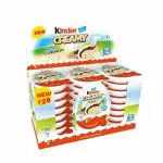 Kinder Creamy Pack of 24 Milky and Cocoa Chocolate with Extruded Rice 456 g