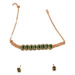 Glamaa Light weight American Daimond Neckless set
